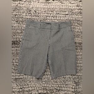 Ann Taylor Seersucker Bermuda Shorts